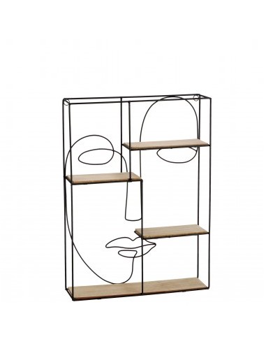 MENSOLA 75468 METALLO/MDF 35X10X48CM 4 RIPIANI