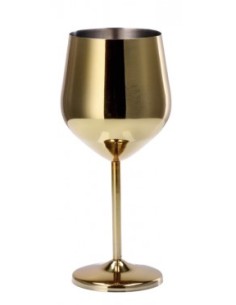 CALICE VINO 89817 ACCIAIO 45CL DORATO su Shop in Casa