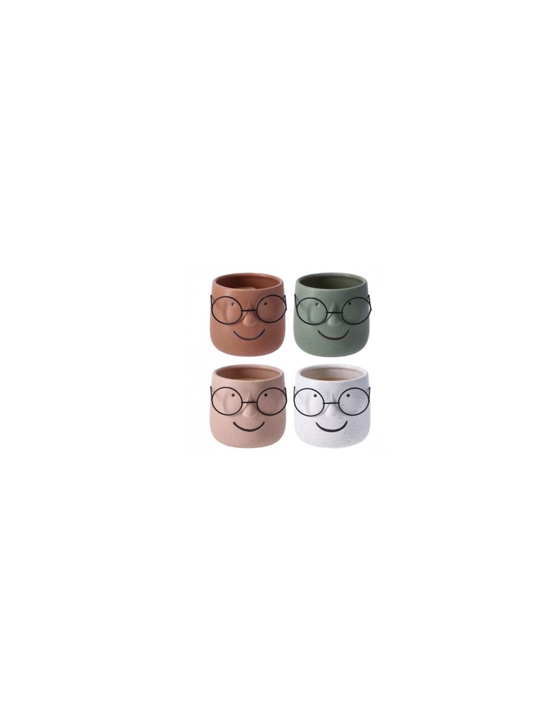 VASO 100916 PETE CERAMICA 15X13CM COLORI ASSORTITI su Shop in Casa