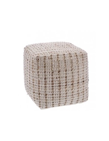 POUF 89844 LANA/JUTA 46X46X46CM