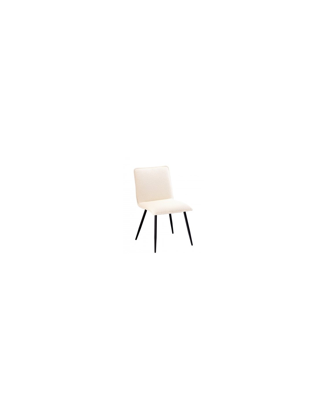 SEDIA 86029 BOUCLE BIANCA 48X56X82CM su Shop in Casa