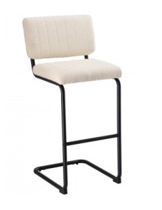 SGABELLO 86032 BOUCLE BIANCO 45X55X105CM su Shop in Casa