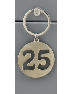1255047 PORTACHIAVI SILVER VENTICINQUE FORATO su Shop in Casa
