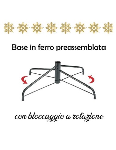 ALBERI DI NATALE: vendita online Albero di Natale "galaxy" altezza 240cm diametro 121cm floccato con glitter in offerta