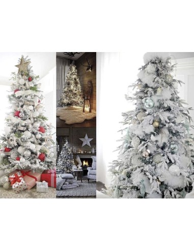 ALBERI DI NATALE: vendita online Albero di Natale "galaxy" altezza 240cm diametro 121cm floccato con glitter in offerta