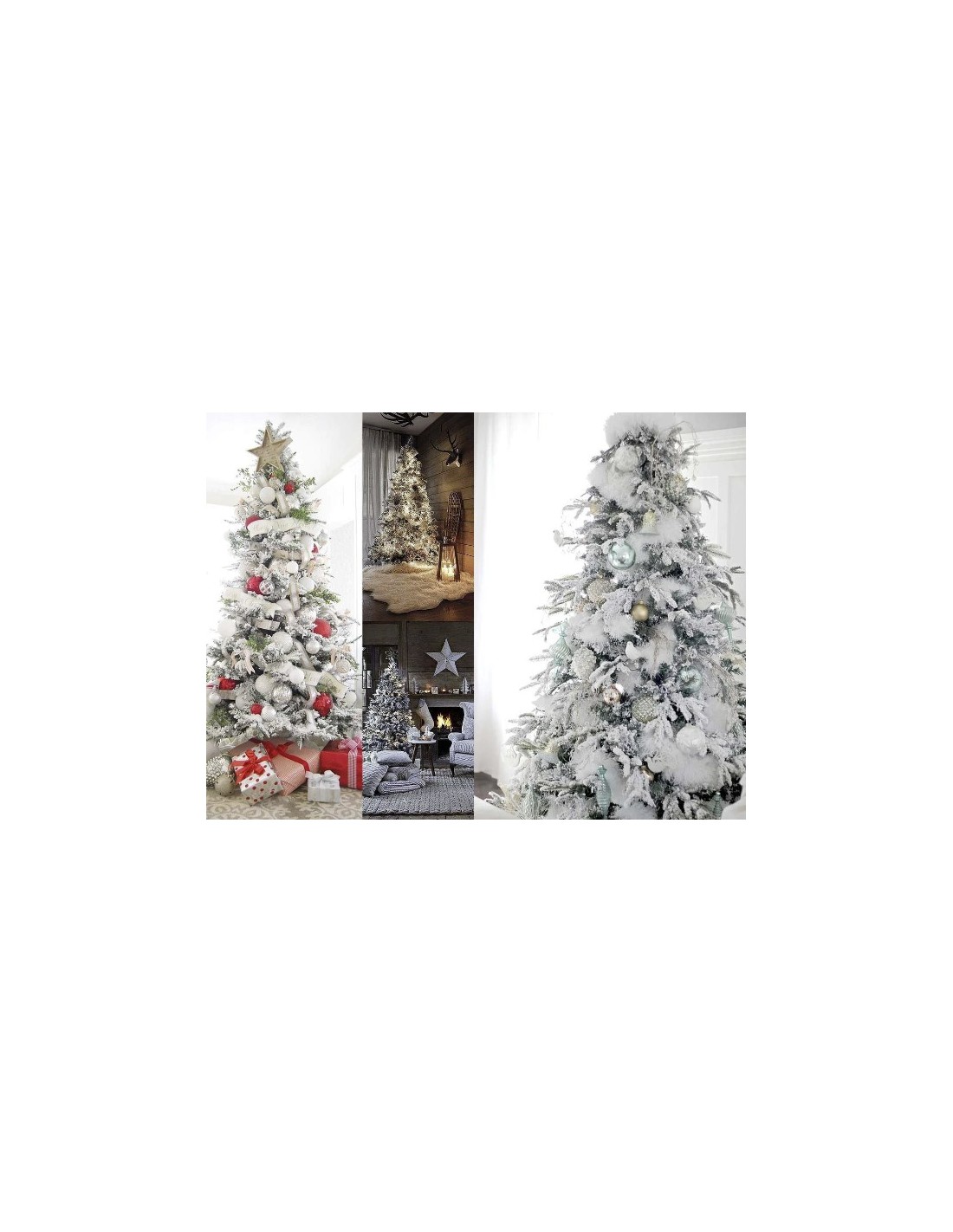 ALBERI DI NATALE: vendita online Albero di Natale "galaxy" altezza 240cm diametro 121cm floccato con glitter in offerta