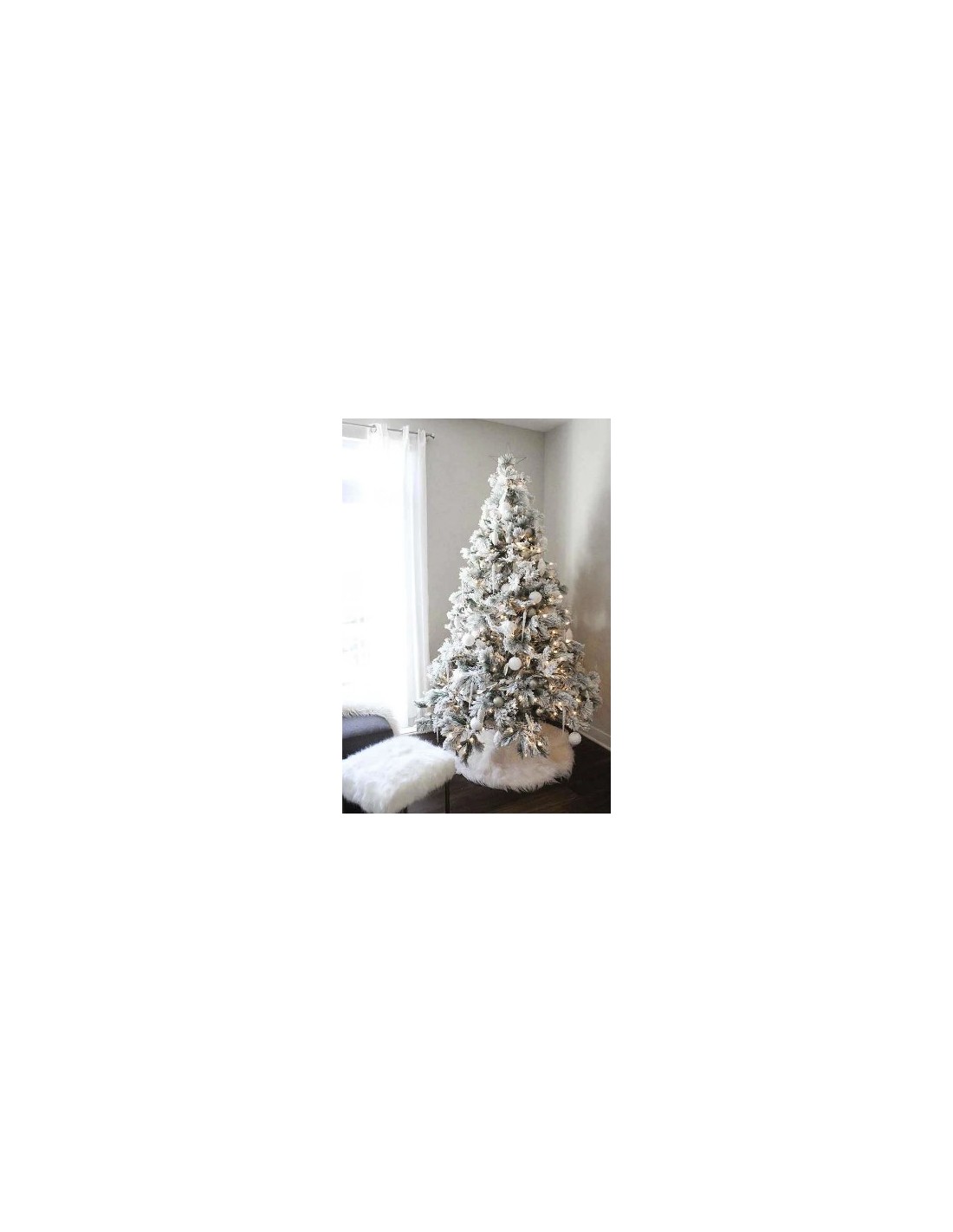 ALBERI DI NATALE: vendita online Albero di Natale "des alpes" altezza 240cm diametro 127cm con 740 rami floccato in offerta