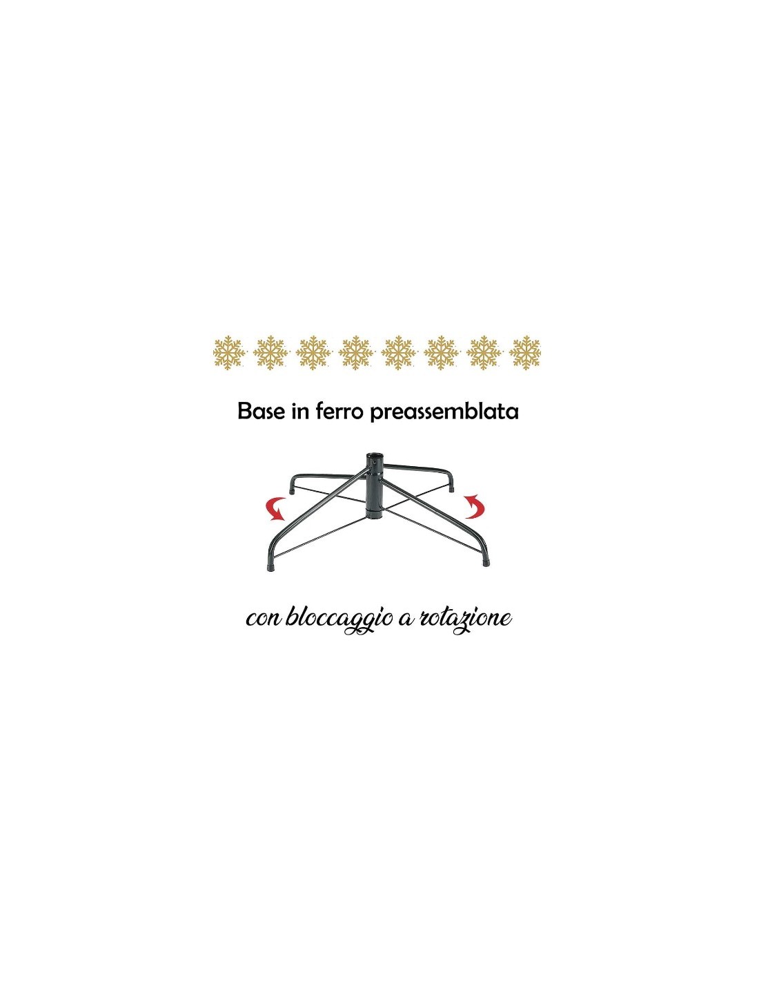 ALBERI DI NATALE: vendita online Albero di Natale "des alpes" altezza 240cm diametro 127cm con 740 rami floccato in offerta