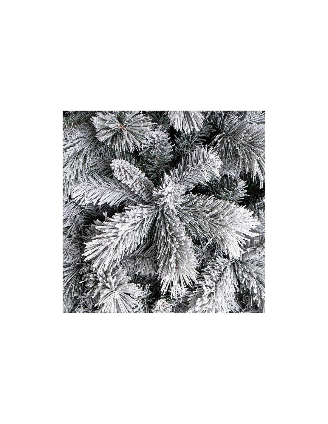 ALBERI DI NATALE: vendita online Albero di Natale "stella" altezza 180cm floccato con 745 rami PE+PVC+PP in offerta