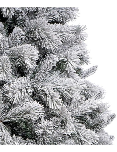 ALBERI DI NATALE: vendita online Albero di Natale "stella" altezza 180cm floccato con 745 rami PE+PVC+PP in offerta