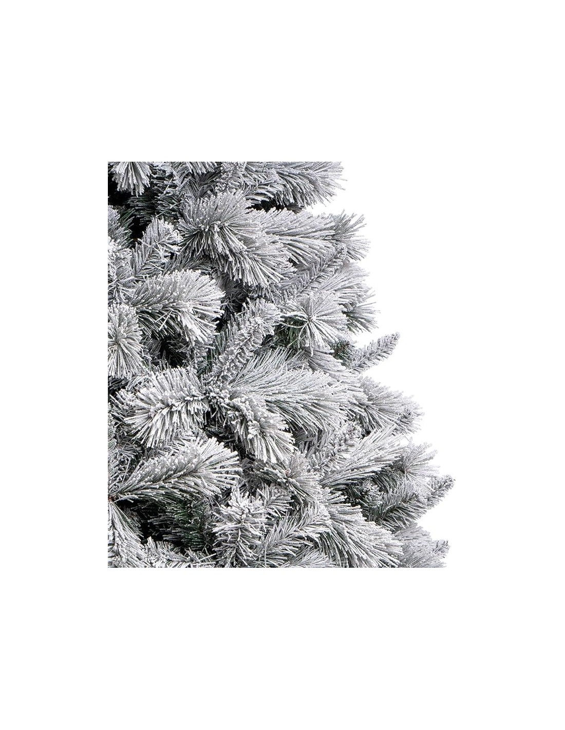 ALBERI DI NATALE: vendita online Albero di Natale "stella" altezza 180cm floccato con 745 rami PE+PVC+PP in offerta