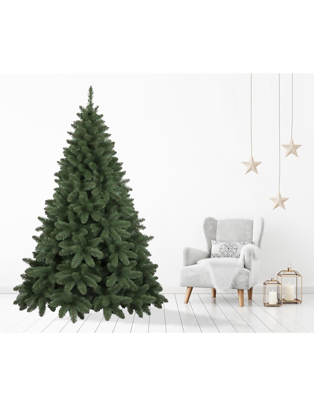 ALBERI DI NATALE: vendita online Albero di Natale "piccadilly" altezza 210cm diametro 147cm con 850 rami in PVC in offerta