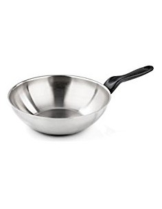 LE INOXIDABILI SALTAPASTA-WOK INOX 28 CM INDUZIONE BARAZZONI
