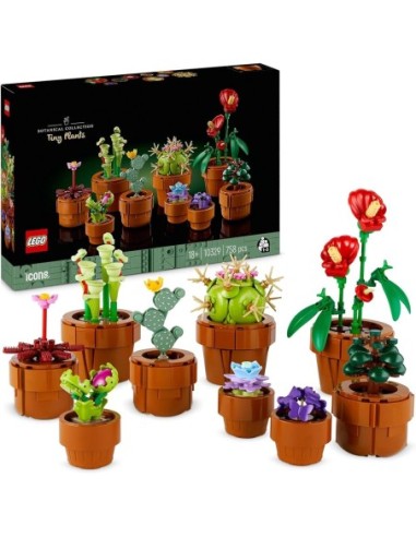 GIOCATTOLO PUBBLICIZZATO: vendita online LEGO Icons Piantine, Set Collezione Botanica, Fiori Artificiali, Vaso Terracotta, De...