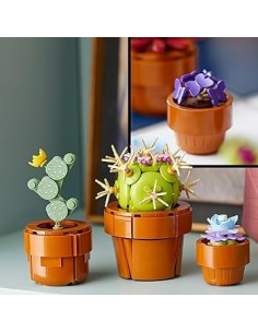 GIOCATTOLO PUBBLICIZZATO: vendita online LEGO Icons Piantine, Set Collezione Botanica, Fiori Artificiali, Vaso Terracotta, De...