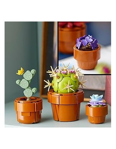 GIOCATTOLO PUBBLICIZZATO: vendita online LEGO Icons Piantine, Set Collezione Botanica, Fiori Artificiali, Vaso Terracotta, De...