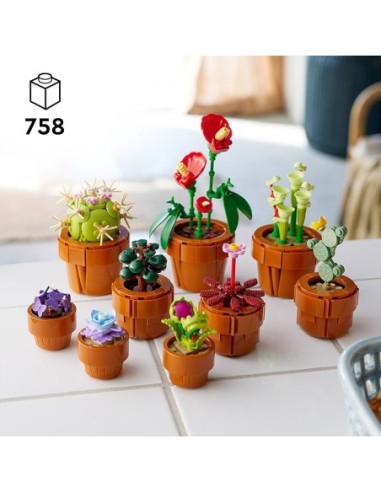 GIOCATTOLO PUBBLICIZZATO: vendita online LEGO Icons Piantine, Set Collezione Botanica, Fiori Artificiali, Vaso Terracotta, De...