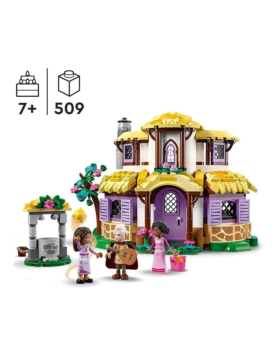 GIOCATTOLO PUBBLICIZZATO: vendita online LEGO Disney Wish Il Cottage di Asha, Casa delle Bambole Giocattolo dal Film con Mini...
