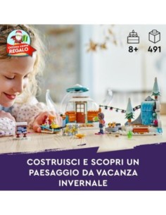 Home: vendita online LEGO Friends Vacanza in Igloo 41760, Set Giocattolo Invernale con Tenda da Campeggio e Cani da Slitta, p...