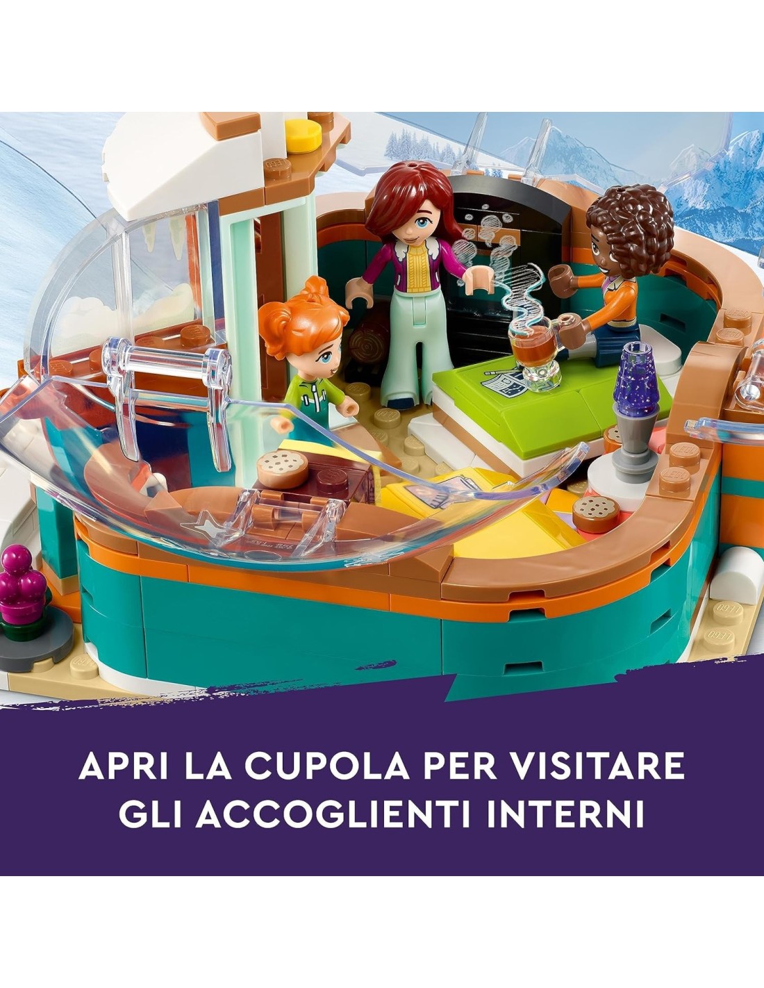 Home: vendita online LEGO Friends Vacanza in Igloo 41760, Set Giocattolo Invernale con Tenda da Campeggio e Cani da Slitta, p...
