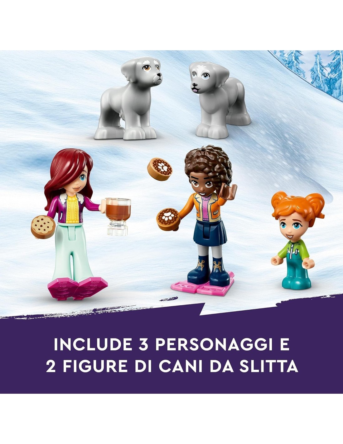Home: vendita online LEGO Friends Vacanza in Igloo 41760, Set Giocattolo Invernale con Tenda da Campeggio e Cani da Slitta, p...