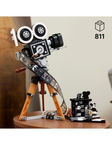 GIOCATTOLO PUBBLICIZZATO: vendita online LEGO Disney Cinepresa 100° Anniversario, Set con Minifigure Topolino e Minnie, Bambi...