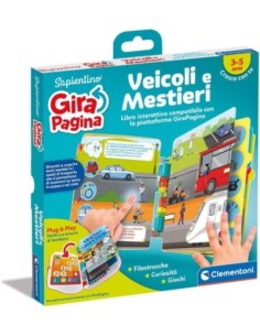 PRESCOLARI: vendita online LIBRO VEICOLI E MESTIERI COMPATIBILE CON GIRAPAGINA SAPIENTINO 16646 in offerta