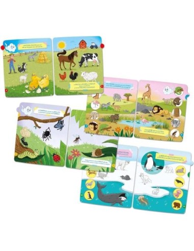 PRESCOLARI: vendita online SAPIENTINO 16643 LIBRO ANIMALI E AMBIENTI PER GIRA PAGINA in offerta