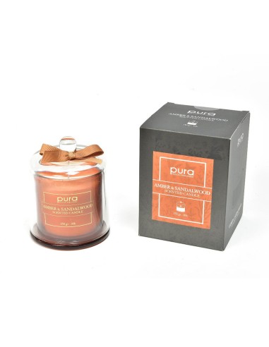 CANDELA 02580 AMBER SANDALWOOD 150GR CAMPANA VETRO su Shop in Casa