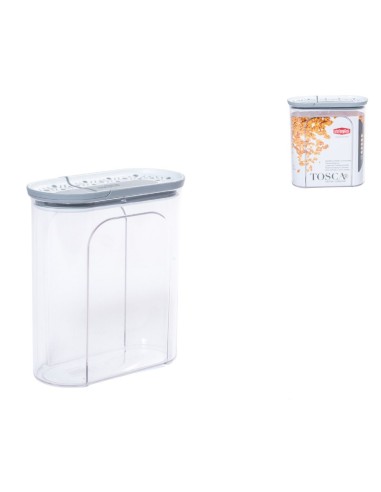 BARATTOLO 55012 PORTACEREALI 2LT GRIGIO/BIANCO su Shop in Casa