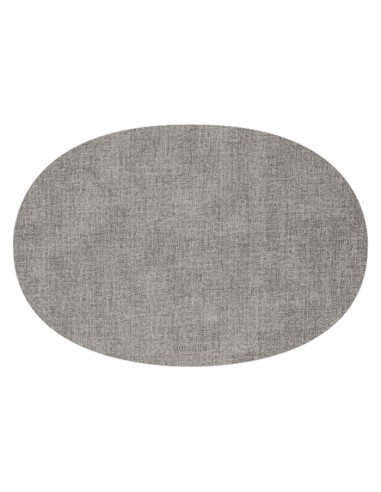 TOVAGLIETTE E TAPPETINI: vendita online TOVAGLIETTA OVALE DOUBLE FACE GREY in offerta