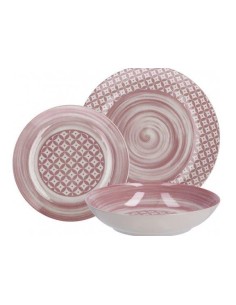 SERVIZIO 18 TAVOLA 102107 ROSA su Shop in Casa