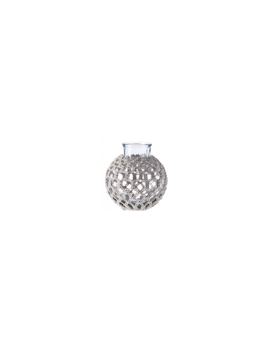 VASO 102070 PIRATE 25X26CM VETRO/CORDA su Shop in Casa