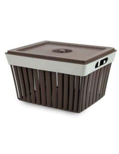 VASCHETTA DOGA MOKA CON COPERCHIO su Shop in Casa