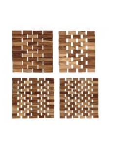 SOTTOPENTOLA 89910 TEAK LEGNO 22X21CM ASSORTITO su Shop in Casa