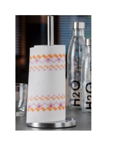 Portarotolo Cucina in Acciaio Ø15xH33,5 cm | Moderno e Funzionale | shopincasa.it