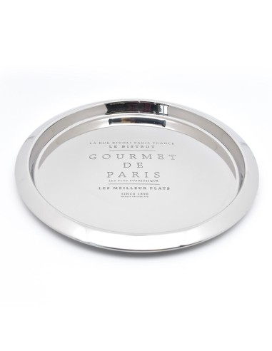 VASSOIO BAR 03006 ACCIAIO INOX D35CM su Shop in Casa