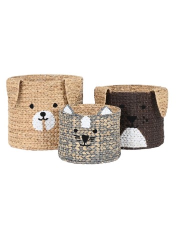 CESTA DC206496 1 MIS GIUNCO 30X30X27CM NATURALE su Shop in Casa