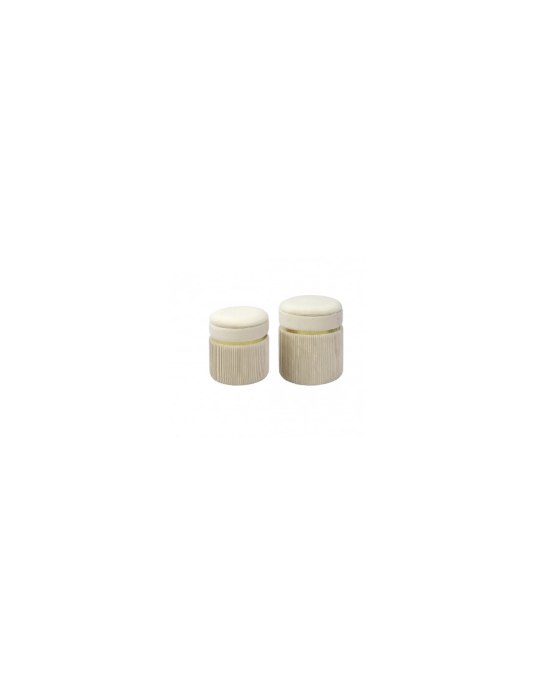 POUF 74376 2 MIS SION BEIGE D36X44CM