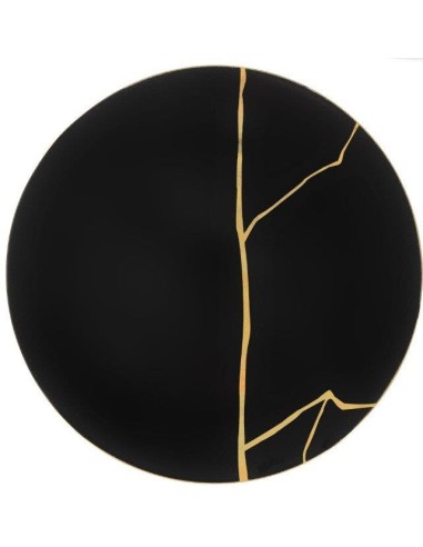 700723595 TONDO DA PORTATA 31CM ONIX BLACK BREAK su Shop in Casa