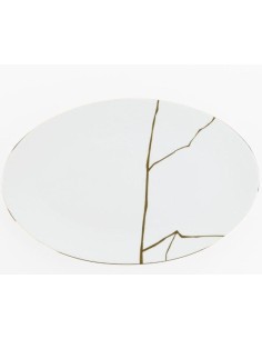 700723654 OVALE 36CM ONIX WHITE BREAK su Shop in Casa