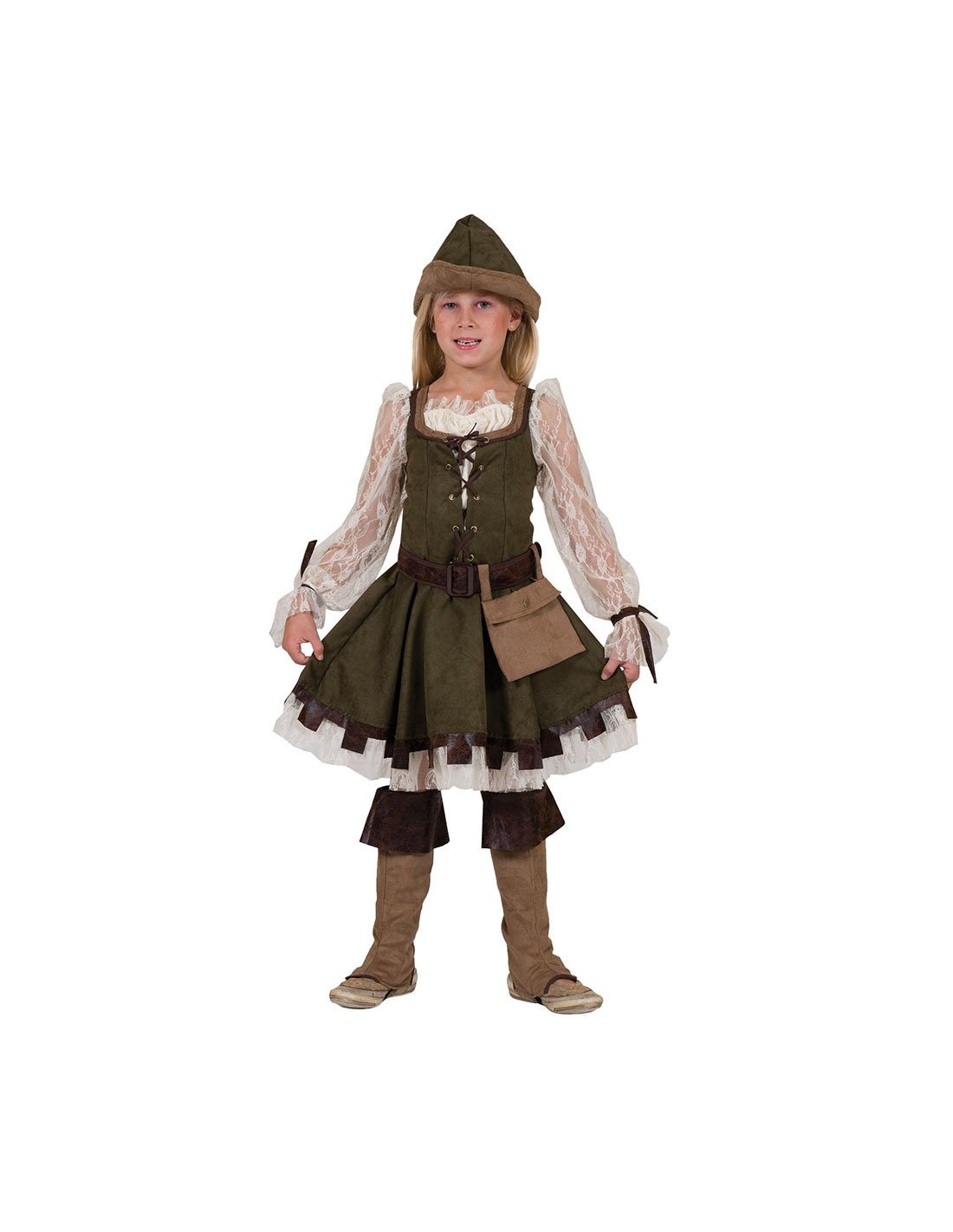 VESTITI: vendita online Costume Robin Lady Bambina 7/9 Anni - Completo di Accessori in offerta