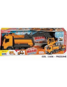 MEZZI CANTIERE 11636 CAMION CON SCAVATRICE su Shop in Casa