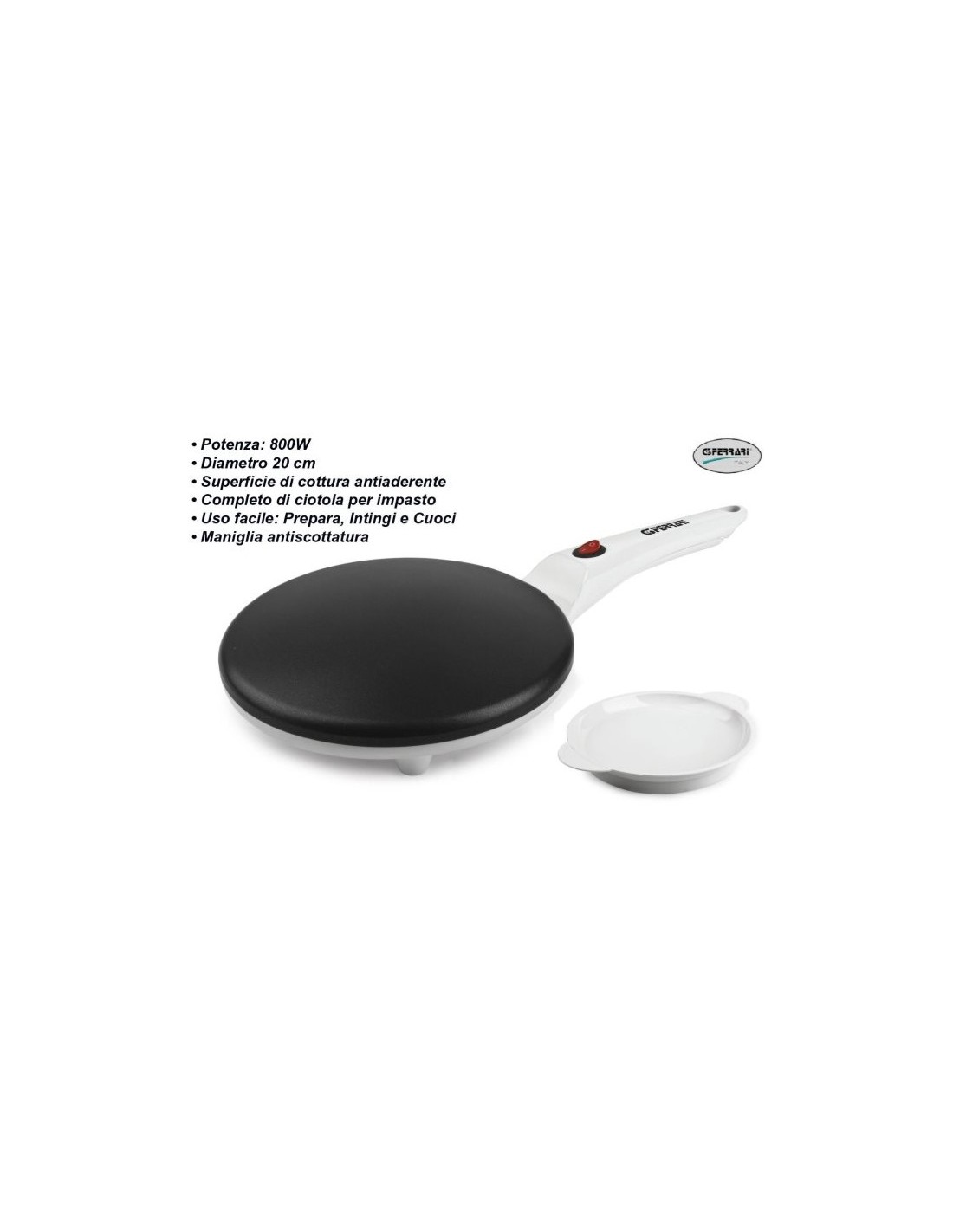CREPIERA G10306 20CM 1500W ANTIADERENTE G3FERRARI su Shop in Casa