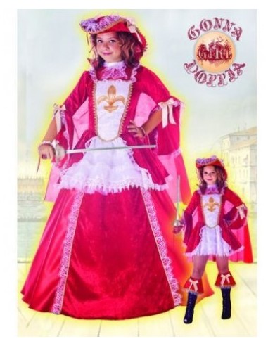 VESTITI: vendita online Costume Principessa Moschettiere 9-11 anni, costume bambina, costume carnevale in offerta
