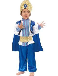 VESTITI: vendita online Costume Aladino 4 anni, vestito da principe arabo con casacca, pantaloni, mantello, cintura e turbant...