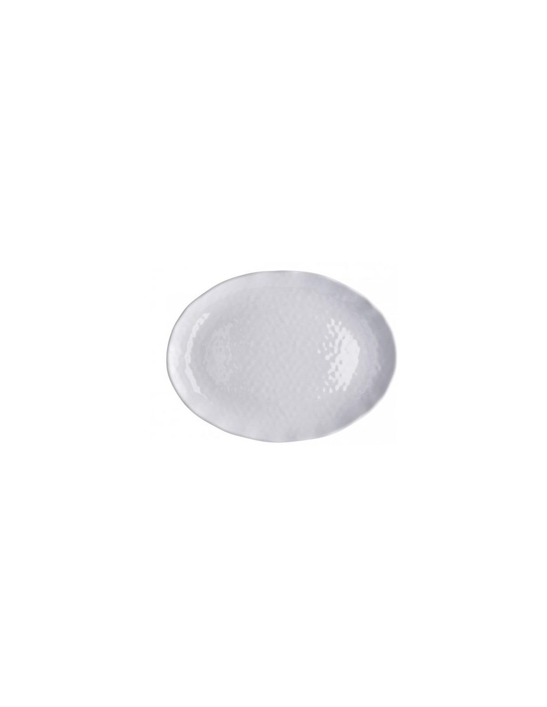 Vassoio ovale in melamina bianca 40 x 30 cm | shopincasa.it