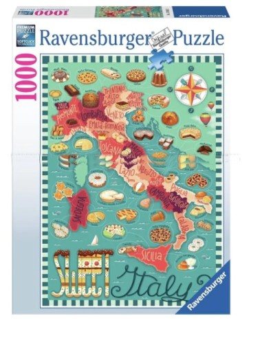 PUZZLE 17605 1000PZ MAPPA DEI DOLCI ITALIA su Shop in Casa