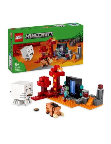 GIOCATTOLO PUBBLICIZZATO: vendita online MINECRAFT 21255 AGGUATO NEL PORTALE DEL NETHER in offerta