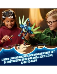 GIOCATTOLO PUBBLICIZZATO: vendita online DREAMZZZ 71476 ZOEY E ZIAN IL GATTO GUFO in offerta 2